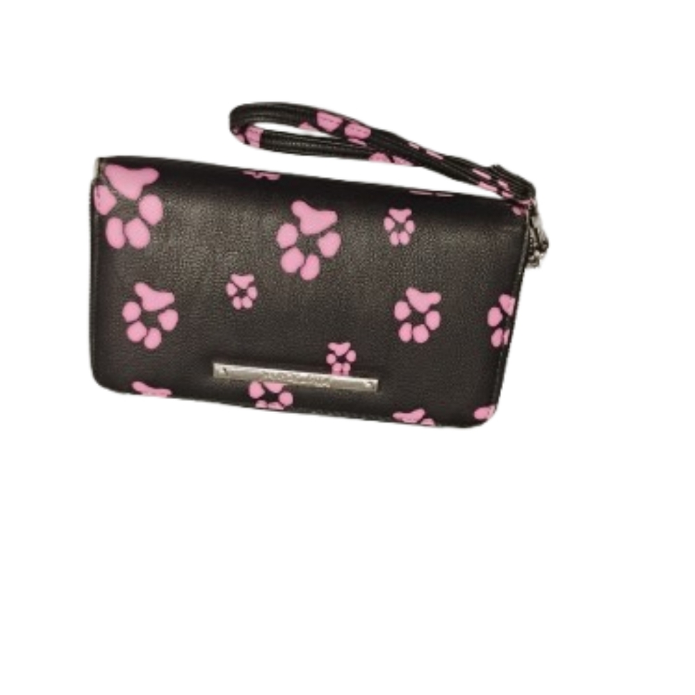 Betsey Johnson Paw Print Wallet Wristlet One Size